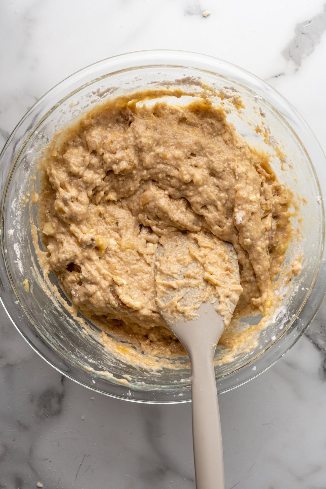 muffin batter in a bowl
