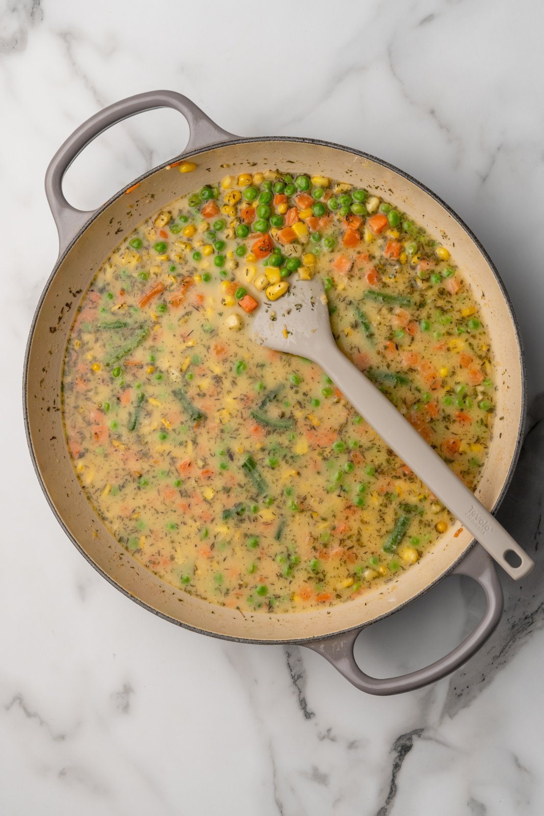 after all the broth has been added to the pot