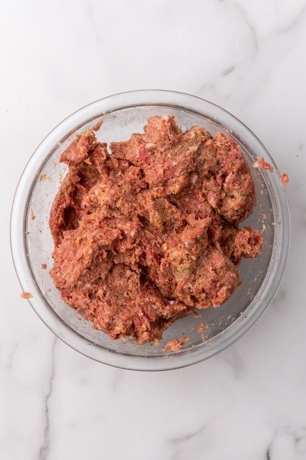 meatball mixture in a large bowl