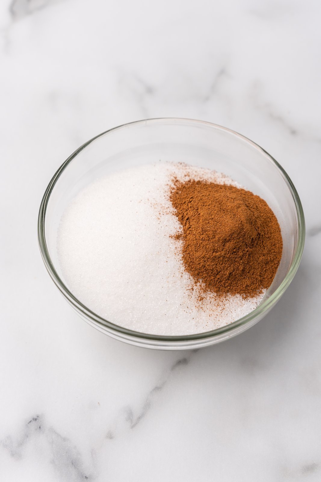 cinnamon and sugar in a small bowl