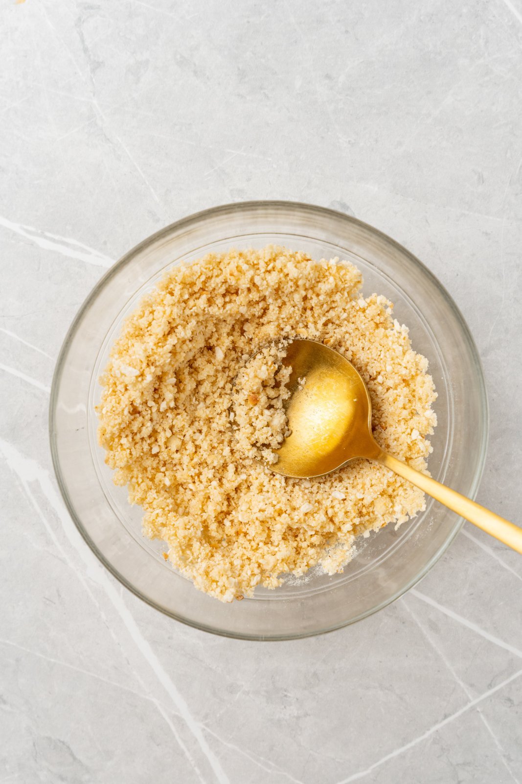 breadcrumbs mixed with butter