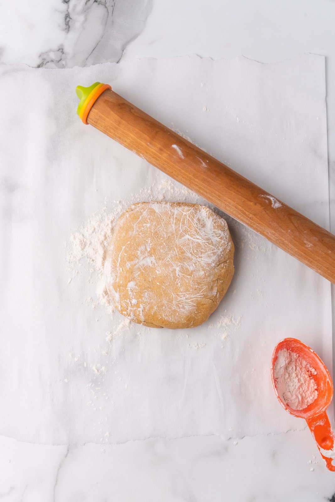 dough about to be rolled