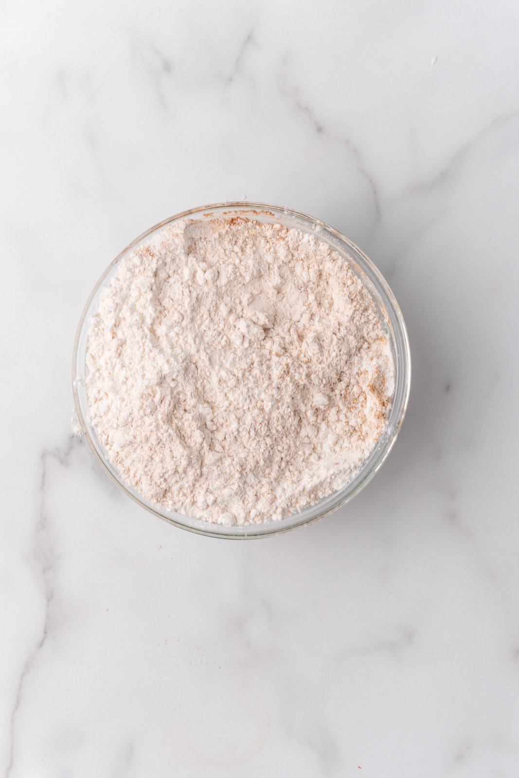 the flour mixture in a bowl