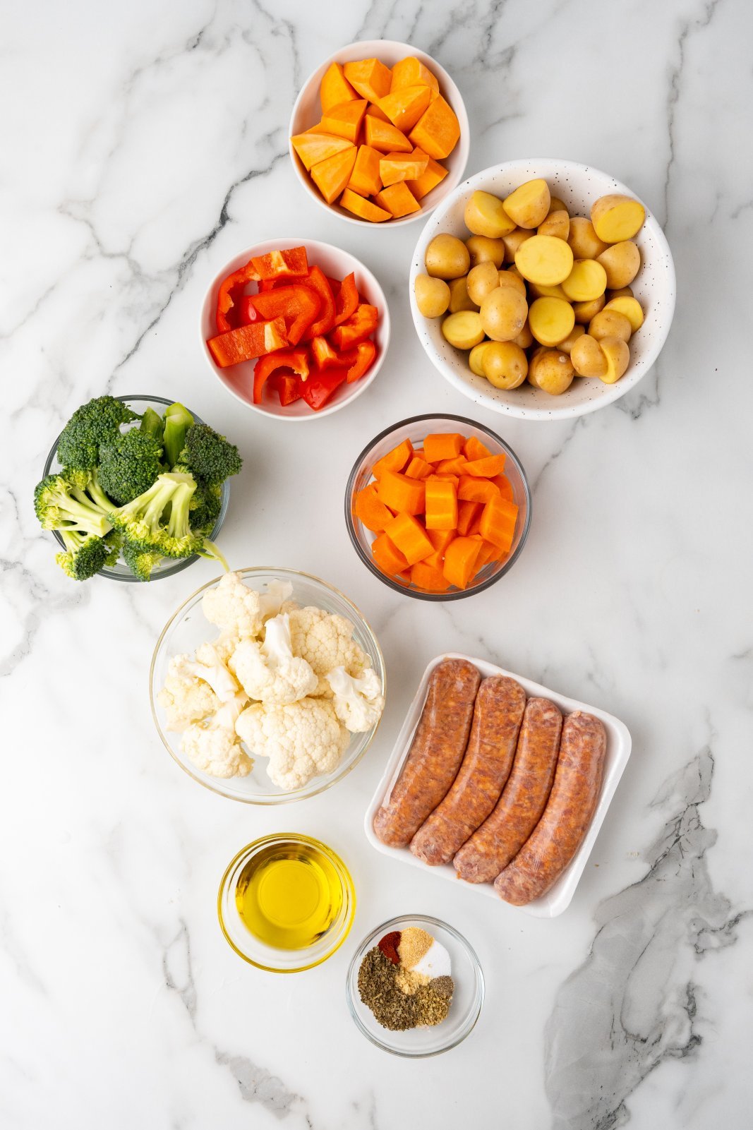a view of all ingredients required