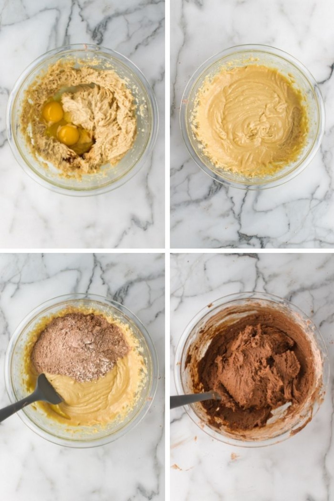 the ingredients getting mixed in a bowl