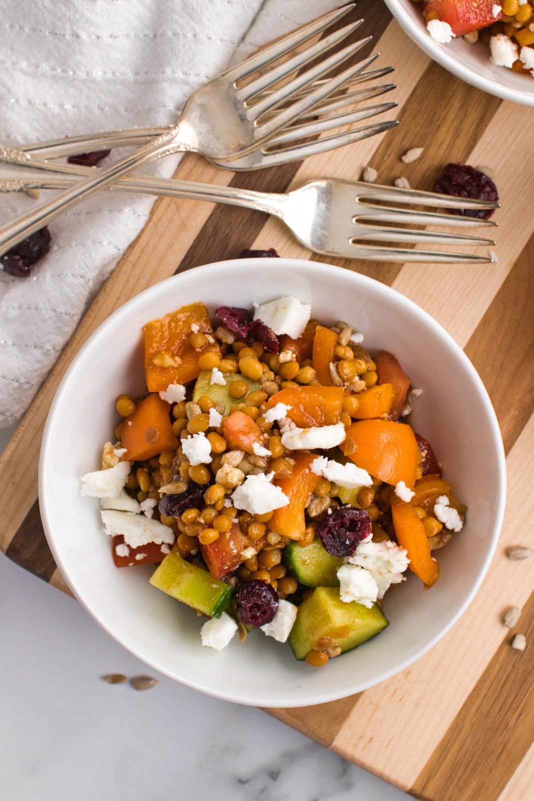 The Kollee Kitchen Lentil Feta Salad