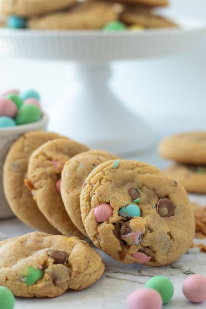 The Kollee Kitchen Peanut Butter Cadbury Mini Egg Cookies